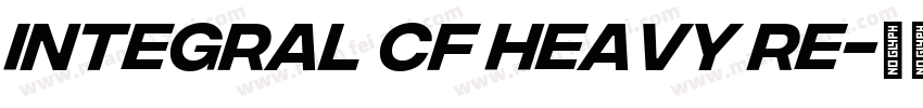 Integral CF Heavy Re字体转换